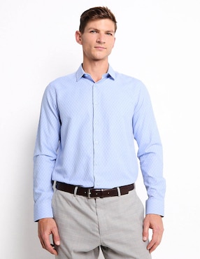 Set camisa formal Contempo manga larga para hombre