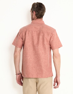 Camisa casual Gianfranco Dunna de algodón manga corta para hombre