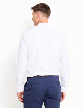 Camisa de vestir Contempo manga larga para hombre