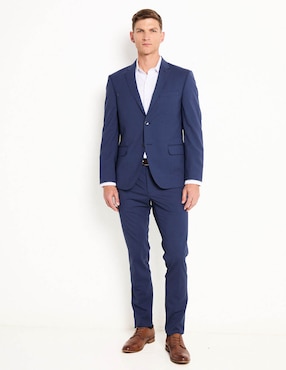 Camisa de vestir Contempo manga larga para hombre