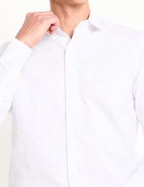 Camisa de vestir Contempo manga larga para hombre