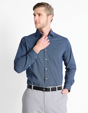 Camisa Casual Pierre Cardin Manga Larga Para Hombre