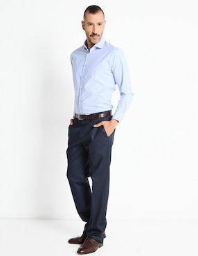Camisa business casual Pierre Cardin manga larga para hombre