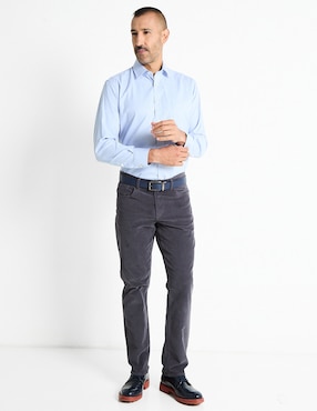 Camisa bussines casual Pierre Cardin manga larga para hombre