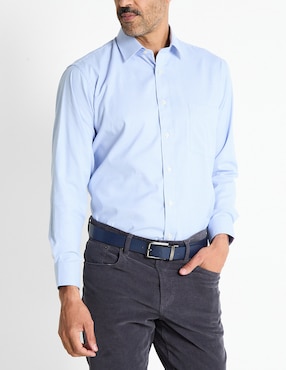 Camisa bussines casual Pierre Cardin manga larga para hombre
