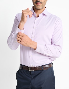 Camisa de vestir Pierre Cardin manga larga para hombre