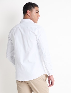 Camisa de vestir Contempo manga larga para hombre