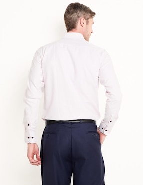 Camisa formal Parllieni de algodón manga larga para hombre