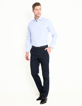 Camisa de vestir Pierre Cardin manga larga para hombre