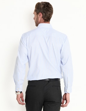 Camisa casual Pierre Cardin manga larga para hombre