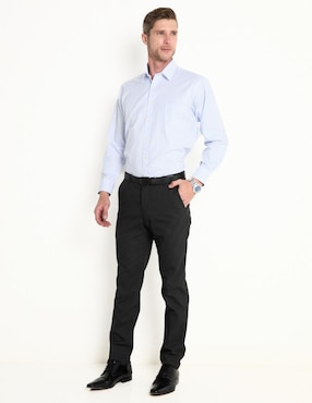 Camisa casual Pierre Cardin manga larga para hombre