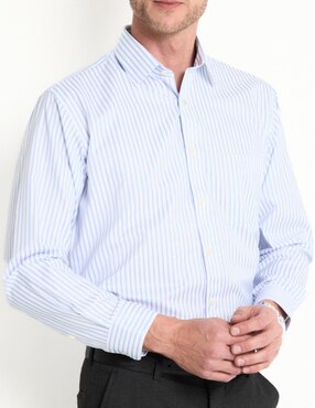Camisa casual Pierre Cardin manga larga para hombre