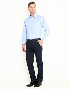 Camisa de vestir Pierre Cardin manga larga para hombre