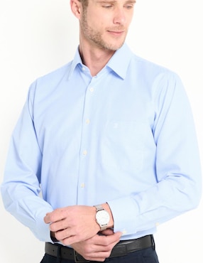 Camisa de vestir Pierre Cardin manga larga para hombre