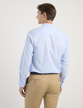 Camisa de vestir Contempo manga larga para hombre