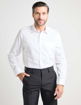 Camisa formal Gianfranco Dunna de algodón manga larga para hombre