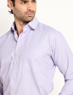 Camisa de vestir Pierre Cardin manga larga para hombre