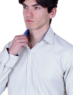 Camisa de vestir Parllieni manga larga para hombre