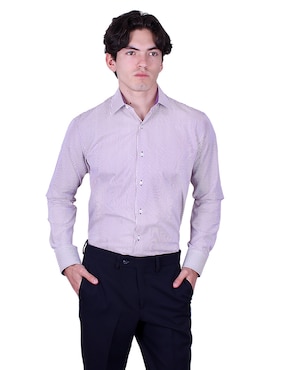 Camisa de vestir Parllieni manga larga para hombre
