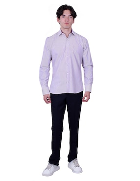 Camisa de vestir Parllieni manga larga para hombre