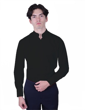Camisa de vestir Parllieni manga larga para hombre