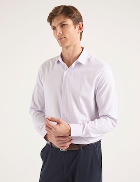 Set camisa casual Contempo de algodón manga larga para hombre