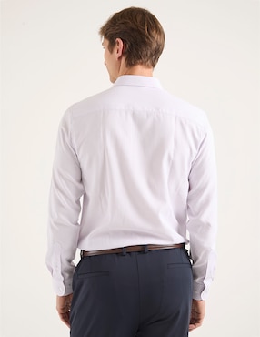 Set camisa casual Contempo de algodón manga larga para hombre