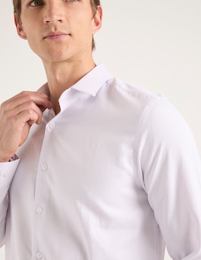 Set camisa casual Contempo de algodón manga larga para hombre