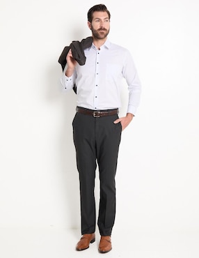 Camisa de vestir Pierre Cardin manga larga para hombre