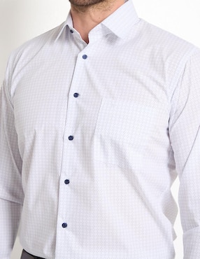 Camisa de vestir Pierre Cardin manga larga para hombre
