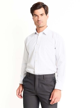 Camisa de vestir Pierre Cardin manga larga para hombre