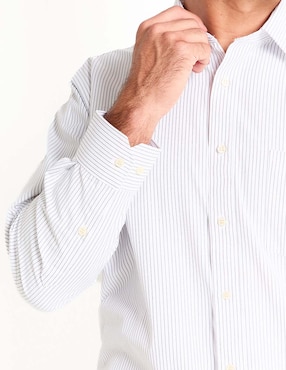 Camisa de vestir Pierre Cardin manga larga para hombre