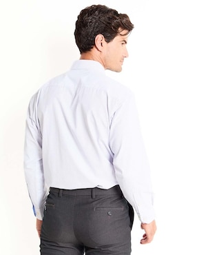 Camisa business casual Pierre Cardin de algodón manga larga para hombre