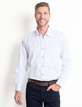 Camisa de vestir Pierre Cardin manga larga para hombre