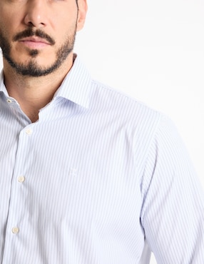 Camisa casual Pierre Cardin manga larga para hombre