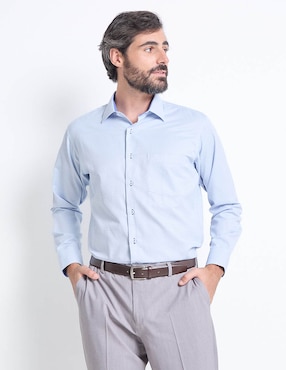 Camisa de vestir Parllieni manga larga para hombre