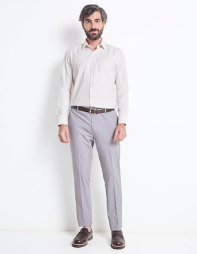 Camisa de vestir Parllieni manga larga para hombre