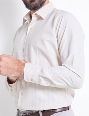Camisa de vestir Parllieni manga larga para hombre