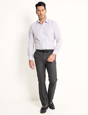 Camisa de vestir Parllieni manga larga para hombre