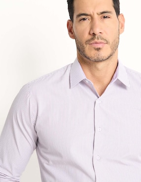 Camisa de vestir Parllieni manga larga para hombre
