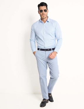 Camisa de vestir Parllieni manga larga para hombre