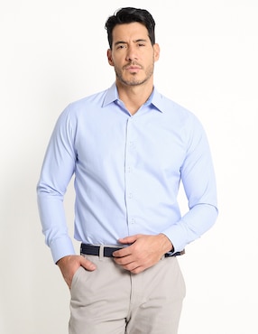 Camisa de vestir Parllieni manga larga para hombre