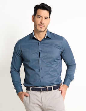 Camisa de vestir Parllieni manga larga para hombre