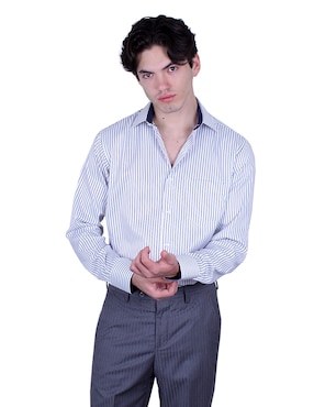 Camisa de vestir Parllieni manga larga para hombre