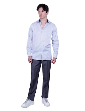 Camisa de vestir Parllieni manga larga para hombre