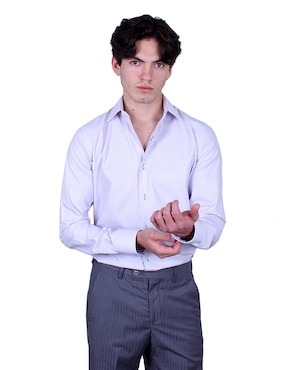 Camisa de vestir Parllieni manga larga para hombre