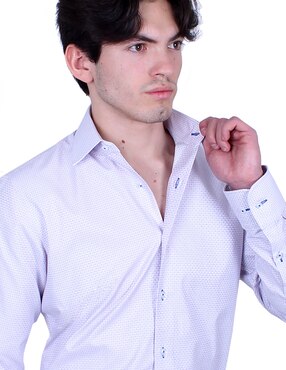 Camisa de vestir Parllieni manga larga para hombre
