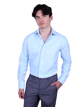 Camisa de vestir Parllieni manga larga para hombre