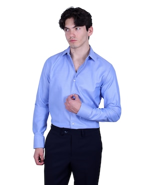 Camisa de vestir Parllieni manga larga para hombre