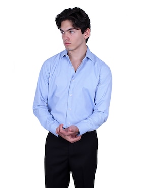 Camisa de vestir Parllieni manga larga para hombre